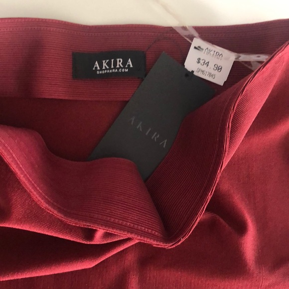 Akira Bandage Midi Skirt *deep red* - Picture 3 of 7